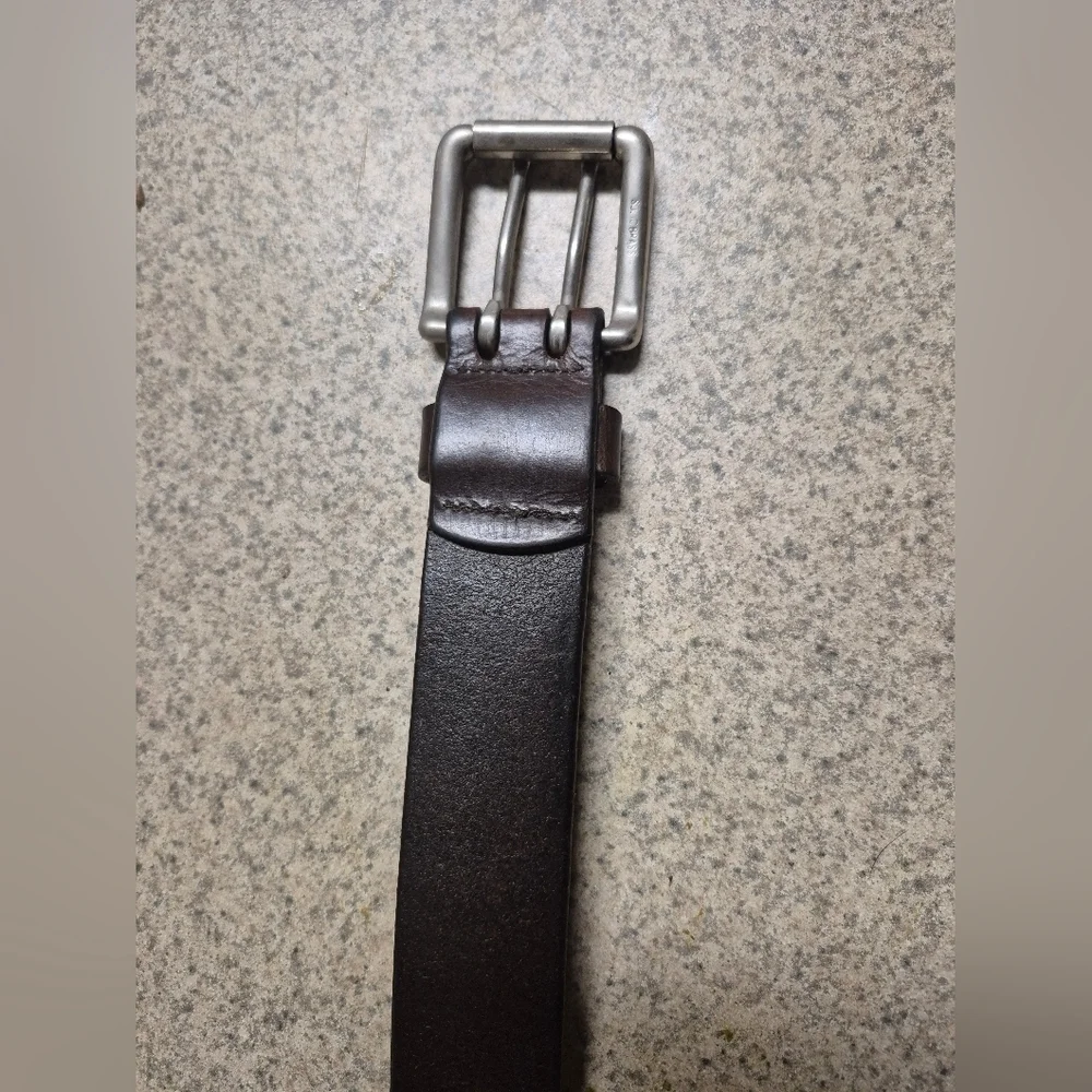 Classic Dark Brown Leather Belt